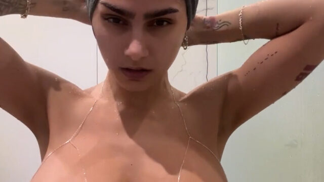 Mia Khalifa Strip shower teasing video leaked