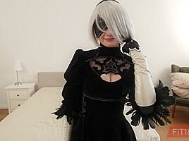 Fit18 – Halloween Cosplay Special – I Creampie Amber Kawaii As Android 2B